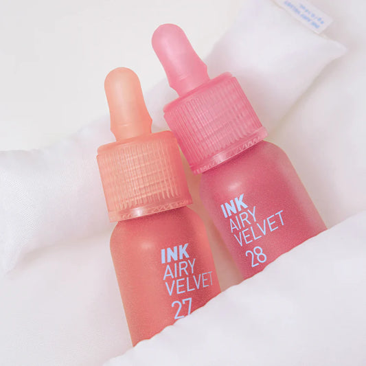 Los "Ink Airy Velvet Lip Tint" de Peripera son un tinte labial ligero con un acabado mate y un color realista que se siente nutritivo