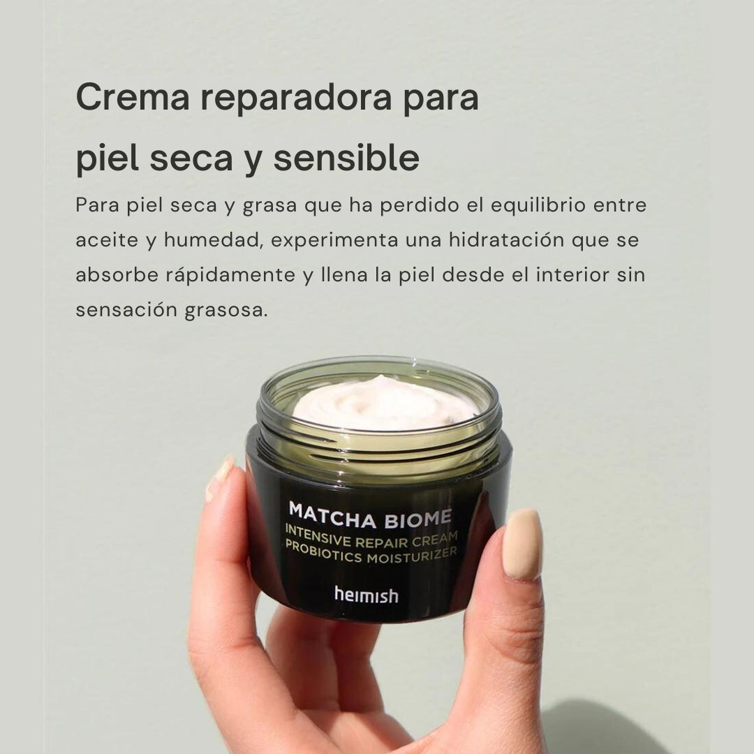 Matcha Biome Repair Cream es una crema hidratante ligera