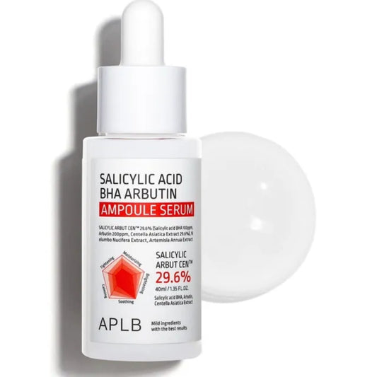 Salicylic Acid BHA Arbutin Ampoule Serum es un sérum potente formulado para tratar el acné